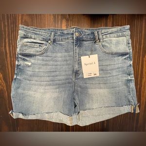 Special A 4.5” inseam denim shorts